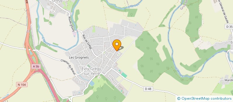 localisation de l'entreprise SARL COREPRO à EVRY-GREGY-SUR-YERRE
