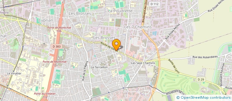 localisation de l'entreprise SARL CORLIONIE  BRON