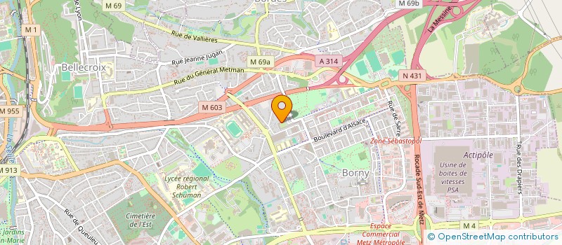 localisation de l'entreprise SARL CORLU  METZ