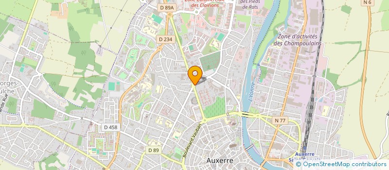localisation de l'entreprise SARL CORNALINE à AUXERRE