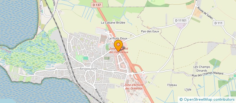 localisation de l'entreprise SARL CORPORATE DUNDEE  ET COMPAGNIE à ANGOULINS