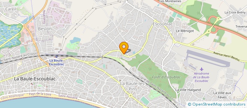 localisation de l'entreprise SARL CORPUS PROTECTION SECURITE  LA BAULE-ESCOUBLAC