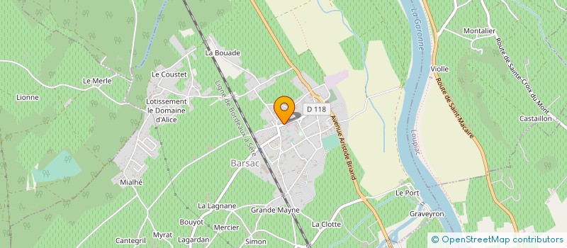localisation de l'entreprise SARL CORRE & ASSOCIEES à BARSAC