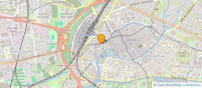 localisation de l'entreprise SARL CORRECTION AUDITIVE HERT à STRASBOURG