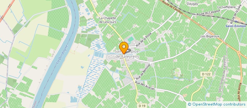 localisation de l'entreprise SARL CORRIVAUD ET FILS  SAINT-SULPICE-DE-FALEYRENS