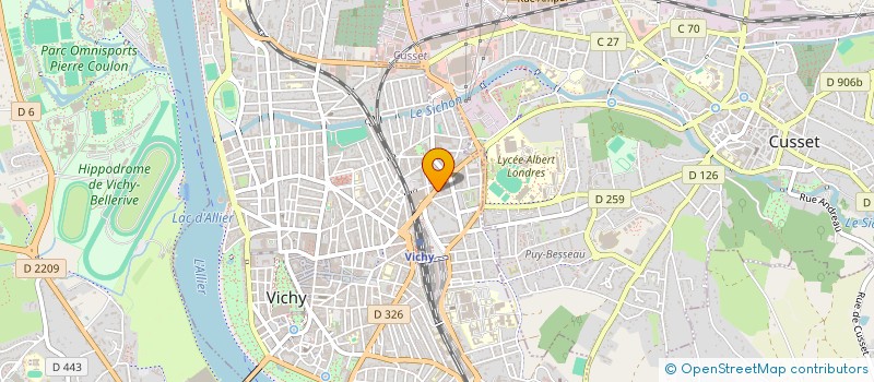 localisation de l'entreprise SARL CORSI IMMOBILIER à VICHY