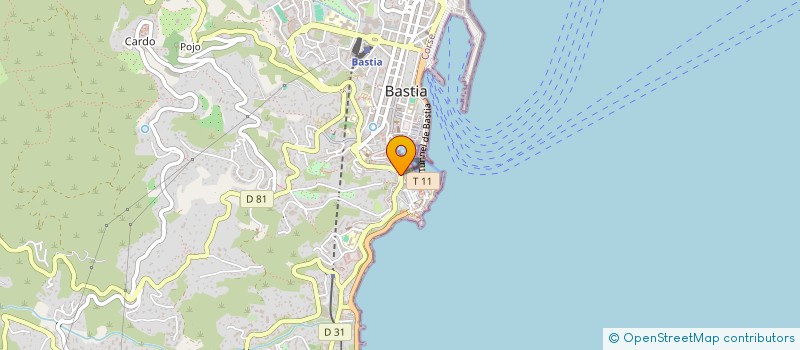 localisation de l'entreprise SARL CORSICA COLIS à BASTIA