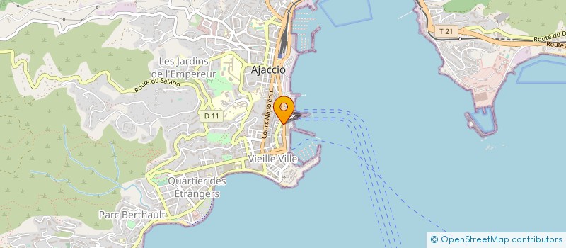 localisation de l'entreprise SARL CORSICA CRUISE SERVICES  AJACCIO