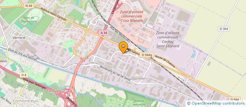 localisation de l'entreprise SARL CORTANE à REIMS