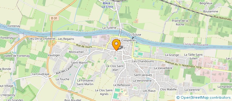 localisation de l'entreprise SARL CORTASSA PERE ET FILS  BLERE