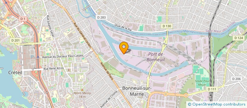 localisation de l'entreprise SARL CORTEL à BONNEUIL-SUR-MARNE