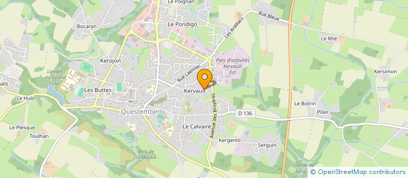 localisation de l'entreprise SARL CORVEN à QUESTEMBERT
