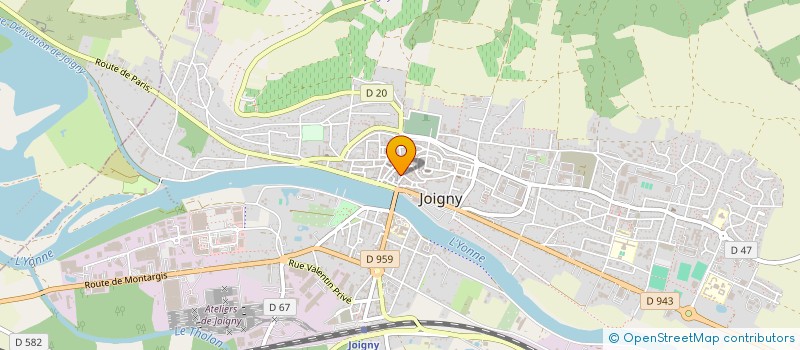 localisation de l'entreprise SARL CORVICE à JOIGNY