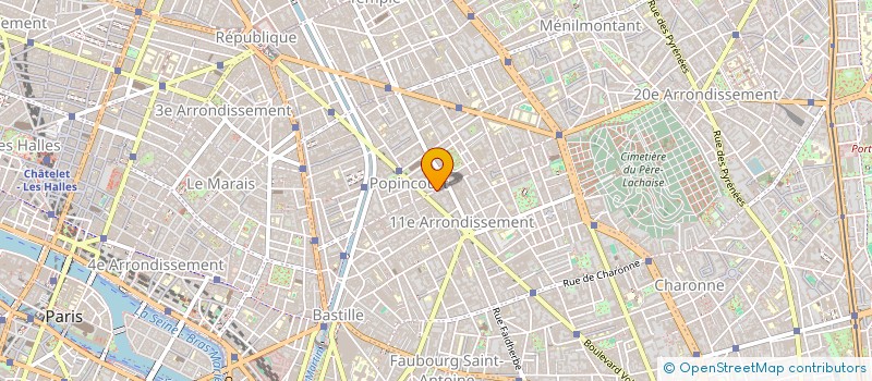 localisation de l'entreprise SARL COSEJEC  PARIS