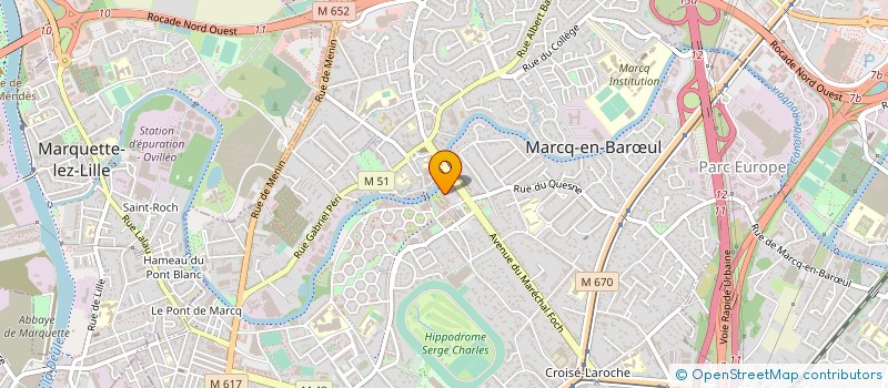 localisation de l'entreprise SARL COSETI à MARCQ-EN-BARŒUL