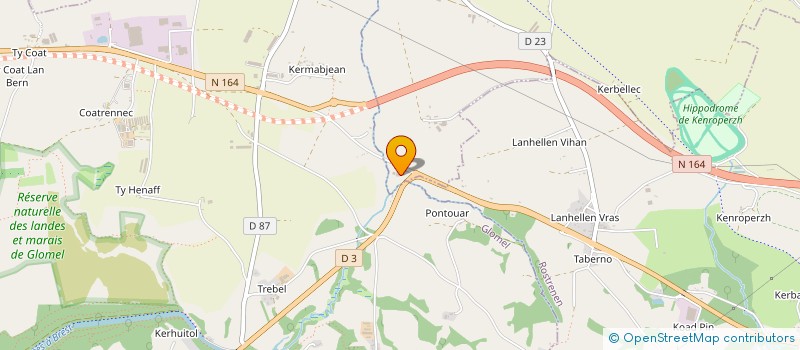 localisation de l'entreprise SARL COSMAO à KERGRIST-MOELOU