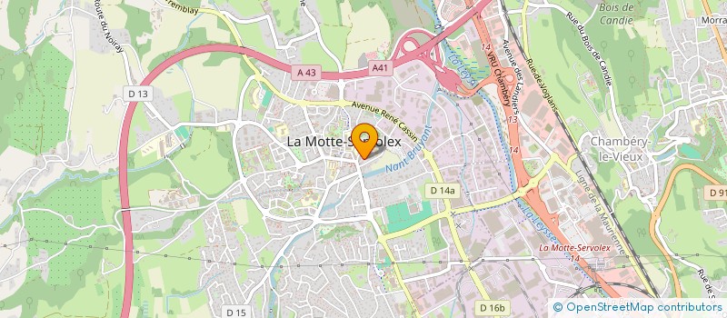 localisation de l'entreprise SARL COSMETALP à LA MOTTE-SERVOLEX