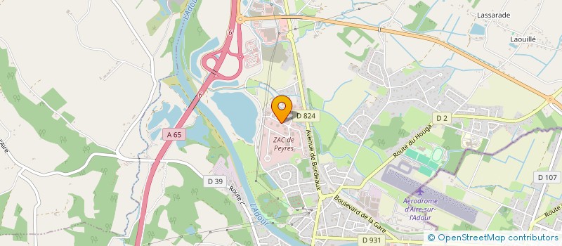 localisation de l'entreprise SARL COSNAT  AIRE-SUR-L'ADOUR