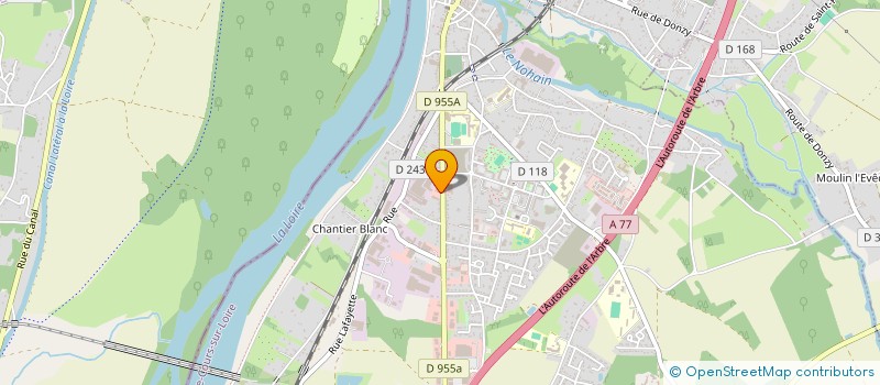 localisation de l'entreprise SARL COSNE à COSNE-COURS-SUR-LOIRE