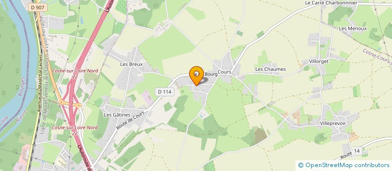 localisation de l'entreprise SARL COSNE CINTRAGE à COSNE COURS SUR LOIRE