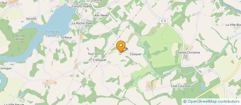 localisation de l'entreprise SARL COSQUER KERSALE  GLOMEL