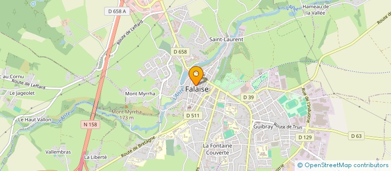 localisation de l'entreprise SARL COSSERON I.P.F.  FALAISE