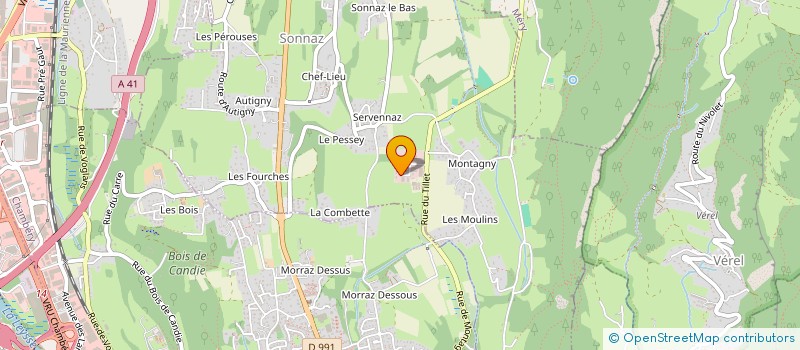 localisation de l'entreprise SARL COSSIO ET FILS  SONNAZ