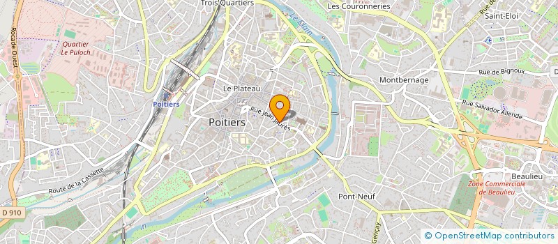 localisation de l'entreprise SARL COSSON à POITIERS