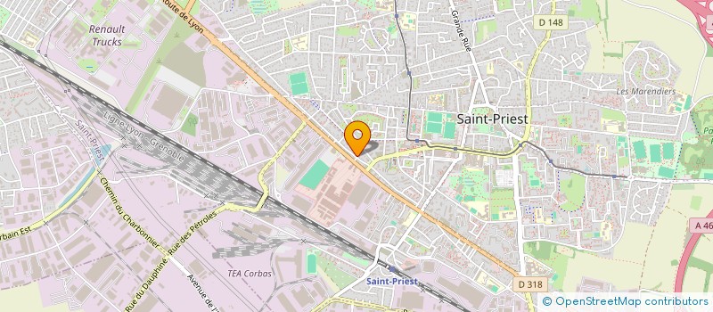 localisation de l'entreprise SARL COSTA PEREIRA à SAINT-PRIEST