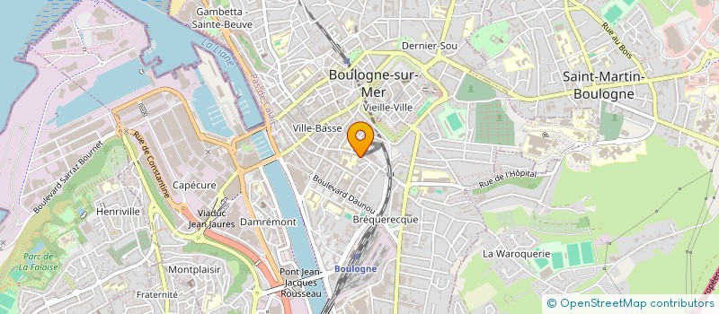 localisation de l'entreprise SARL COSY à BOULOGNE-SUR-MER