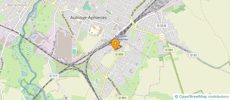 localisation de l'entreprise SARL COTE D'OPAL  AULNOYE-AYMERIES