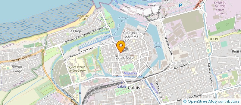 localisation de l'entreprise SARL COTE D'OPALE  CALAIS