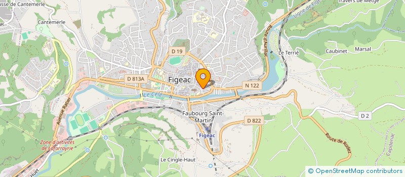 localisation de l'entreprise SARL COTE JARDIN à FIGEAC
