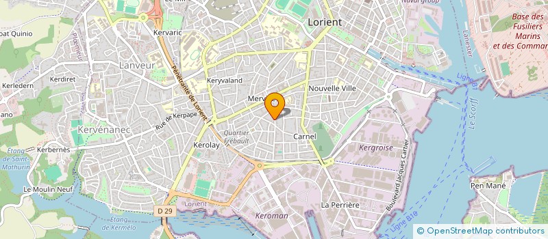 localisation de l'entreprise SARL COTE & LARGE à LORIENT