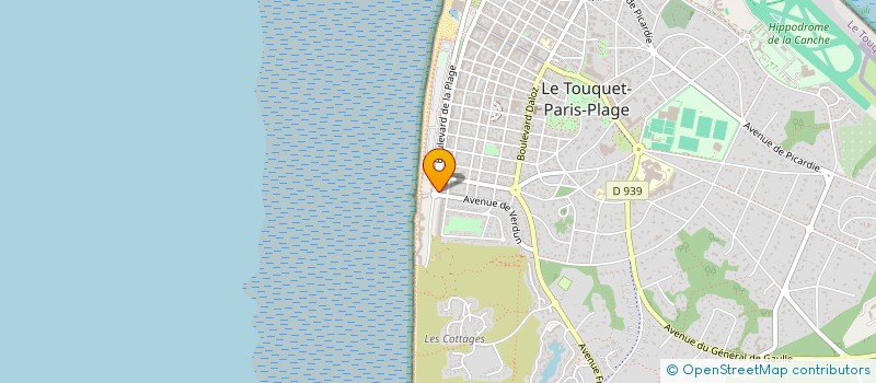 localisation de l'entreprise SARL COTE SUD à LE TOUQUET-PARIS-PLAGE