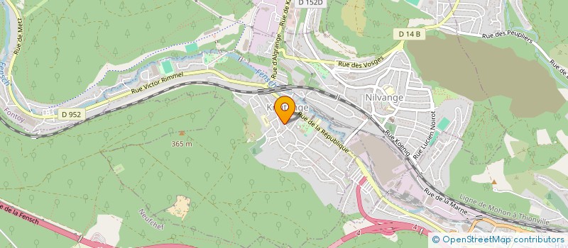 localisation de l'entreprise SARL COTRUPI à NILVANGE