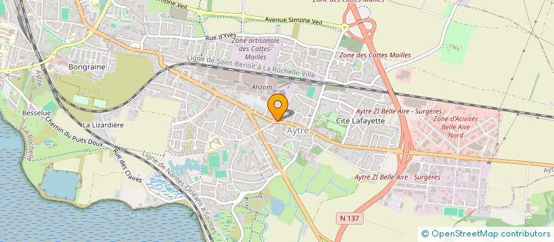 localisation de l'entreprise SARL COTTAGE DES LORIOTS  AYTRE