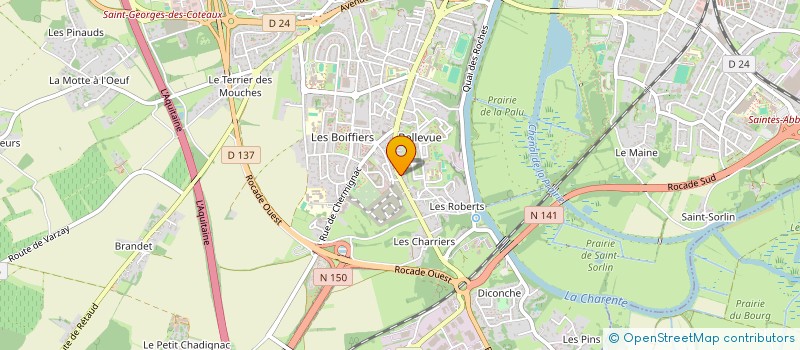 localisation de l'entreprise SARL COUCAUD GERARD à SAINTES