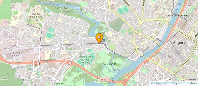 localisation de l'entreprise SARL COUDREAU à ANGERS