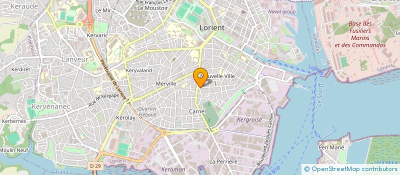 localisation de l'entreprise SARL COUERO  LORIENT