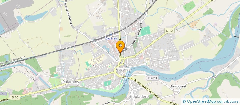 localisation de l'entreprise SARL COUGET  CAZERES