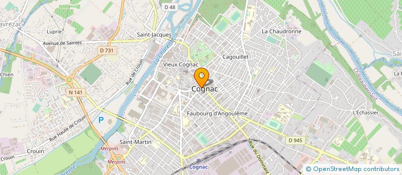 localisation de l'entreprise SARL COUGNA-BAR à COGNAC