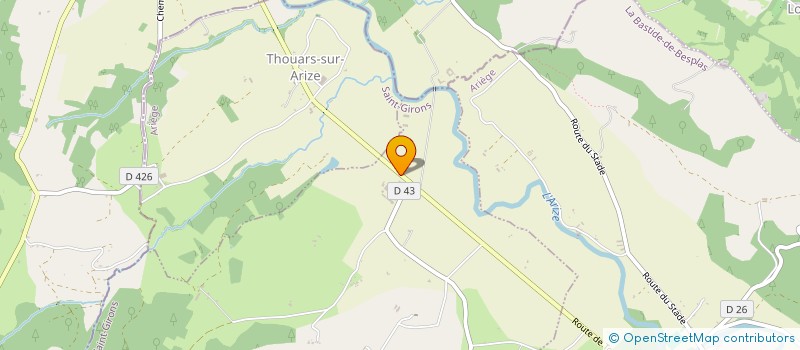 localisation de l'entreprise SARL COULAOU à LA BASTIDE-DE-BESPLAS