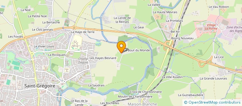 localisation de l'entreprise SARL COULEURS DU TEMPS  SAINT-GREGOIRE