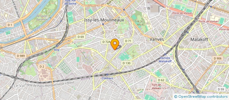 localisation de l'entreprise SARL COULISSES D'UN SOIR à ISSY-LES-MOULINEAUX
