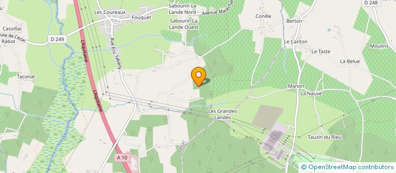 localisation de l'entreprise SARL COUREAU ET FILS  CEZAC