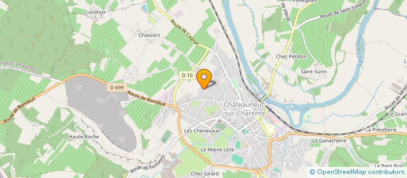localisation de l'entreprise SARL COURTAGES CHAILLOU à CHATEAUNEUF-SUR-CHARENTE