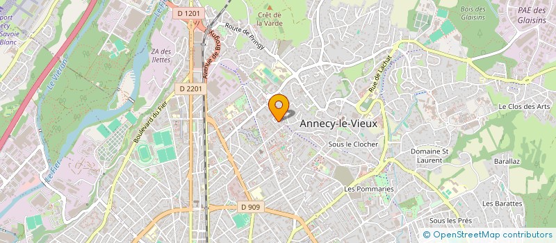 localisation de l'entreprise SARL COURTOIS à ANNECY