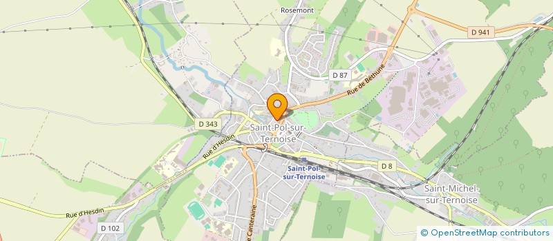 localisation de l'entreprise SARL COUSIN MAILLY à SAINT-POL-SUR-TERNOISE