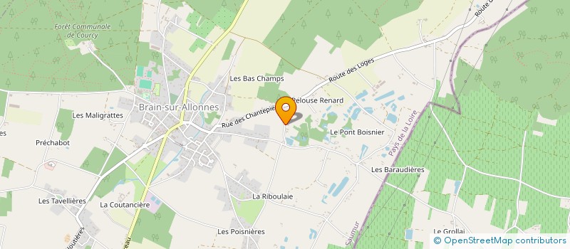 localisation de l'entreprise SARL COUSSEAU  BRAIN-SUR-ALLONNES